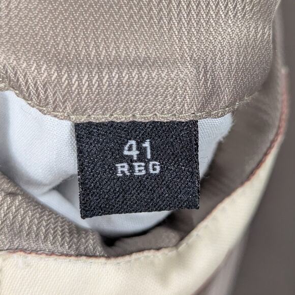 Norm Thompson 41R 100% Silk Tweed Blazer Men Beige Textured Jacket Vintage Woven - Picture 5 of 7